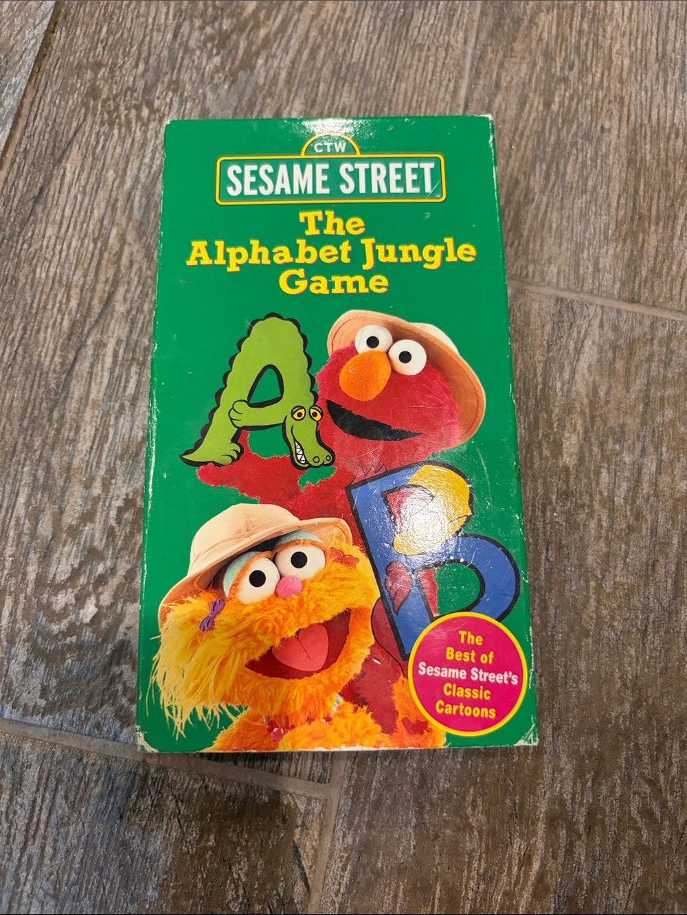 Sesame Street The Alphabet Jungle Game vhs tape